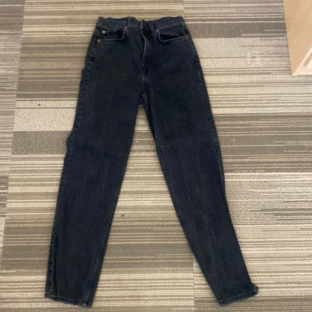 ASOS DESIGN High Rise Farleigh Slim Fit Mom Jeans size 28